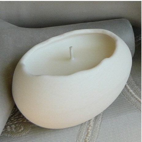 Porcelain Egg Votive Soy Candles, One Dozen Eggs