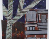 Original Quilt Painting 5"x5" titled Sheltering Tree