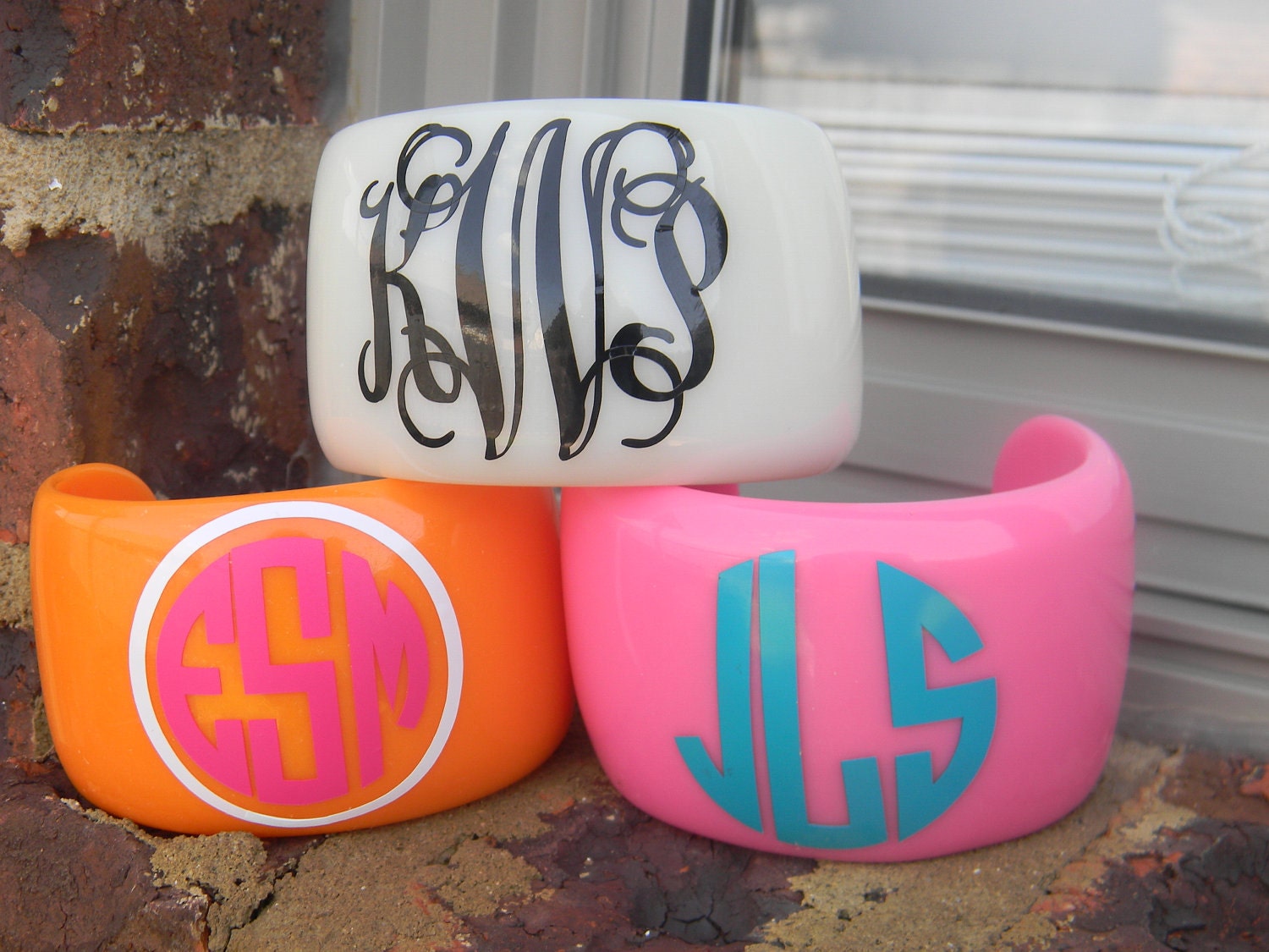Personalized Monogram Cuff Bracelet