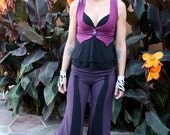 Purple Stripey Superstar Ruffle Bell Bottoms