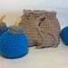 Bomb Bag and 3 Blue Bombs