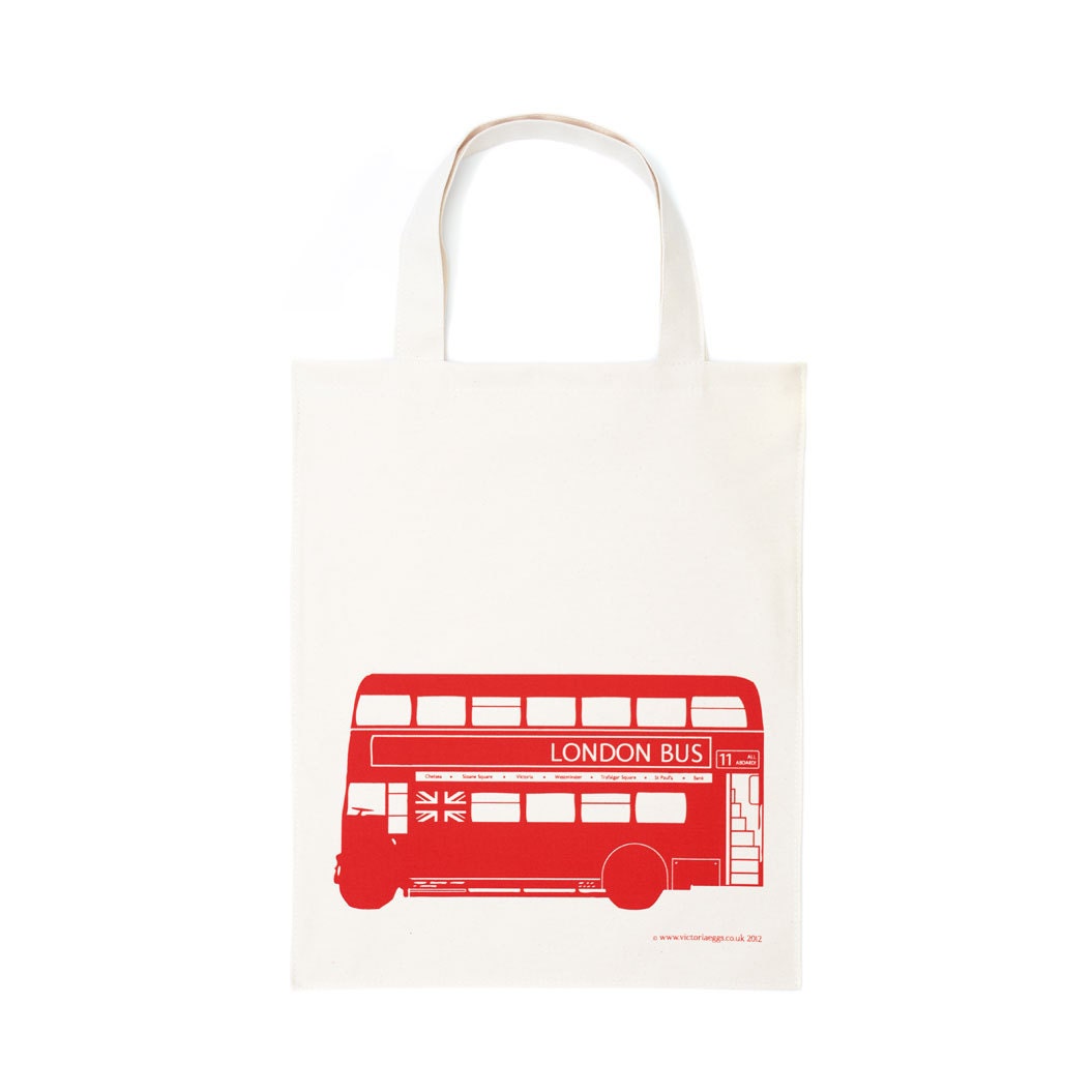London Bus Canvas Tote Bag