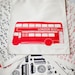 London Bus Canvas Tote Bag