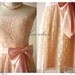 Amor Vintage Inspired- Princess Romance- Strapless Lace Dress in Lovely Pink Old Rose for Wedding, Prom, Any Special Occasion- Fit S,M-