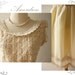 SALE.. Amor Vintage Inspired Whimsical Beige Cream Vintage Lace Cocktail Sleeveless Lace Mini Dress - Princess Closet- -Fit XS-S -