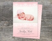 Baby Announcement, Vintage Lace (50)