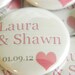 Wedding Favor Magnets or Buttons - Set of 25-  Heart Design  -  Save The Date, Invitation Inserts, Wedding Favor, Party Favor, Shower Favor