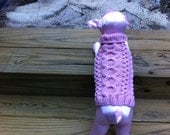 Pink Stepping Stone Cable Sweater