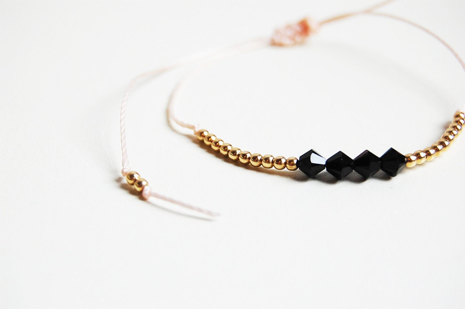 friendship bracelet - peach