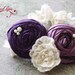 Wedding Garter in Purple- Bridal Set