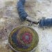 Buried Deep Within, felt and Kyanite Necklace