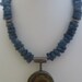 Buried Deep Within, felt and Kyanite Necklace