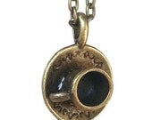 alice in wonderland, tea necklace, tea cup charm tea cup necklace jewellery mad hatter coffee cup jewellery handmade