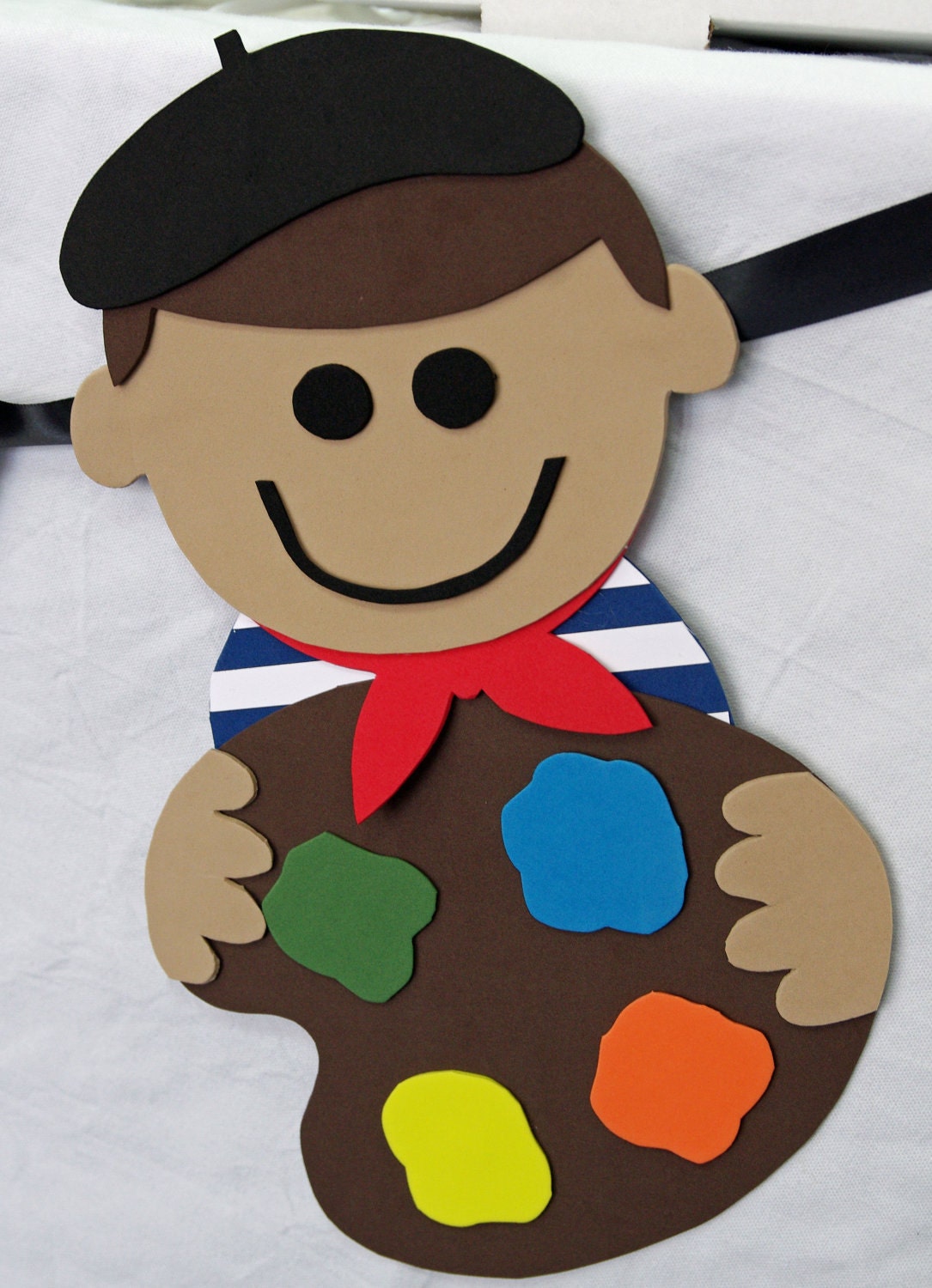 Art Party Banner - Painting Party, Art Party Decoration, Artist with Palette, Personalized Banner