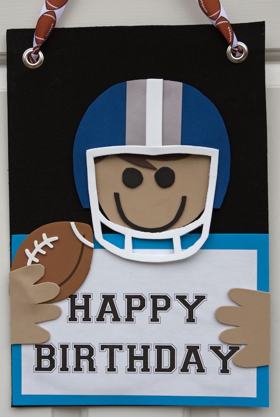Football Party Wall/Door Sign Il_570xn