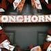 University of Texas wreath with monogrammed door hanger