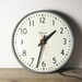 Vintage Industrial Simplex Electric Clock, Original Condition, New Period Style Fabric Cord and Wall Plug, Lovely Timeless Design