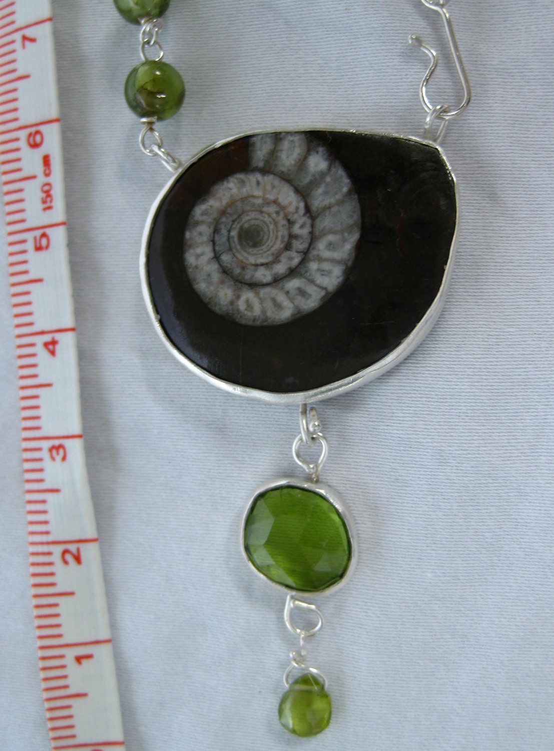 Ammonite & Peridot Talisman Necklace