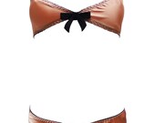 Silk retro bra and lingerie set