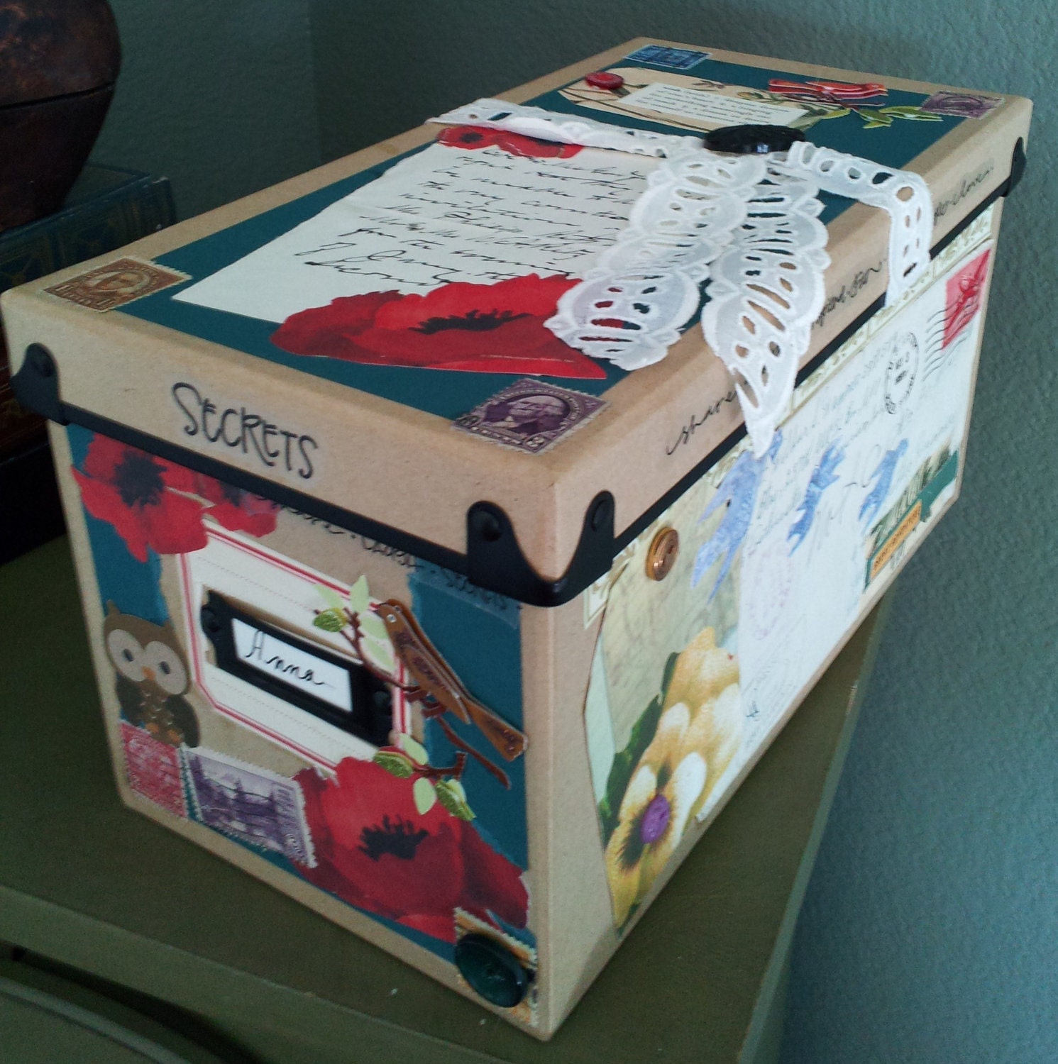 Keepsake Memory Box for Organization, Letters - PenPal, Memories, Wedding,  Photos, Baby, Stationery, etc. Custom Made