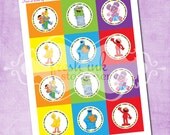 DIY Sesame Street Party Circles