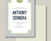 Custom Criss Cross Birthday or Shower Invitations - Set of 25