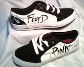 Pink Floyd custom canvas skate shoes customizable Made to order The Wall Dark side of the moon wish you were here