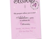 30% OFF printable barbie fashion tale inspired girl birthday party invitation card