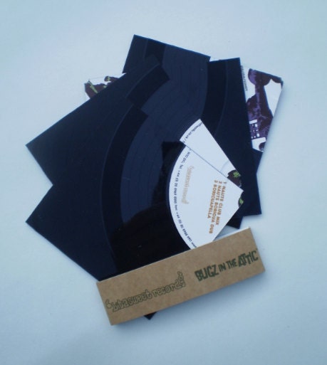 Custom made Vinyl Record 4 Piece Coaster Set