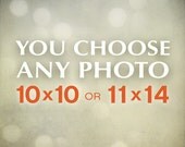 Photo Enlargement 10x10 or 11x14 - your choice custom size large wall art home decor