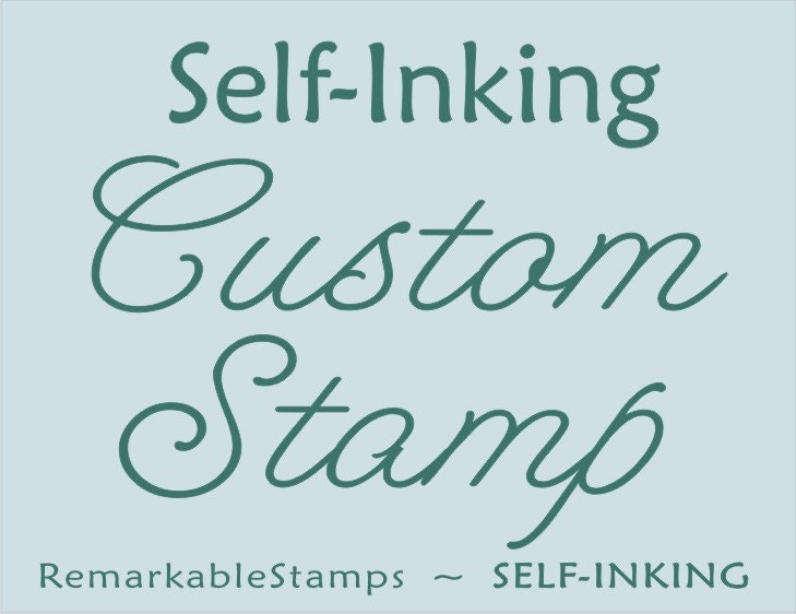 24.95  Self-Inking Custom Rubber Stamp - Customized Personalized Etsy Design - RemarkableStamps