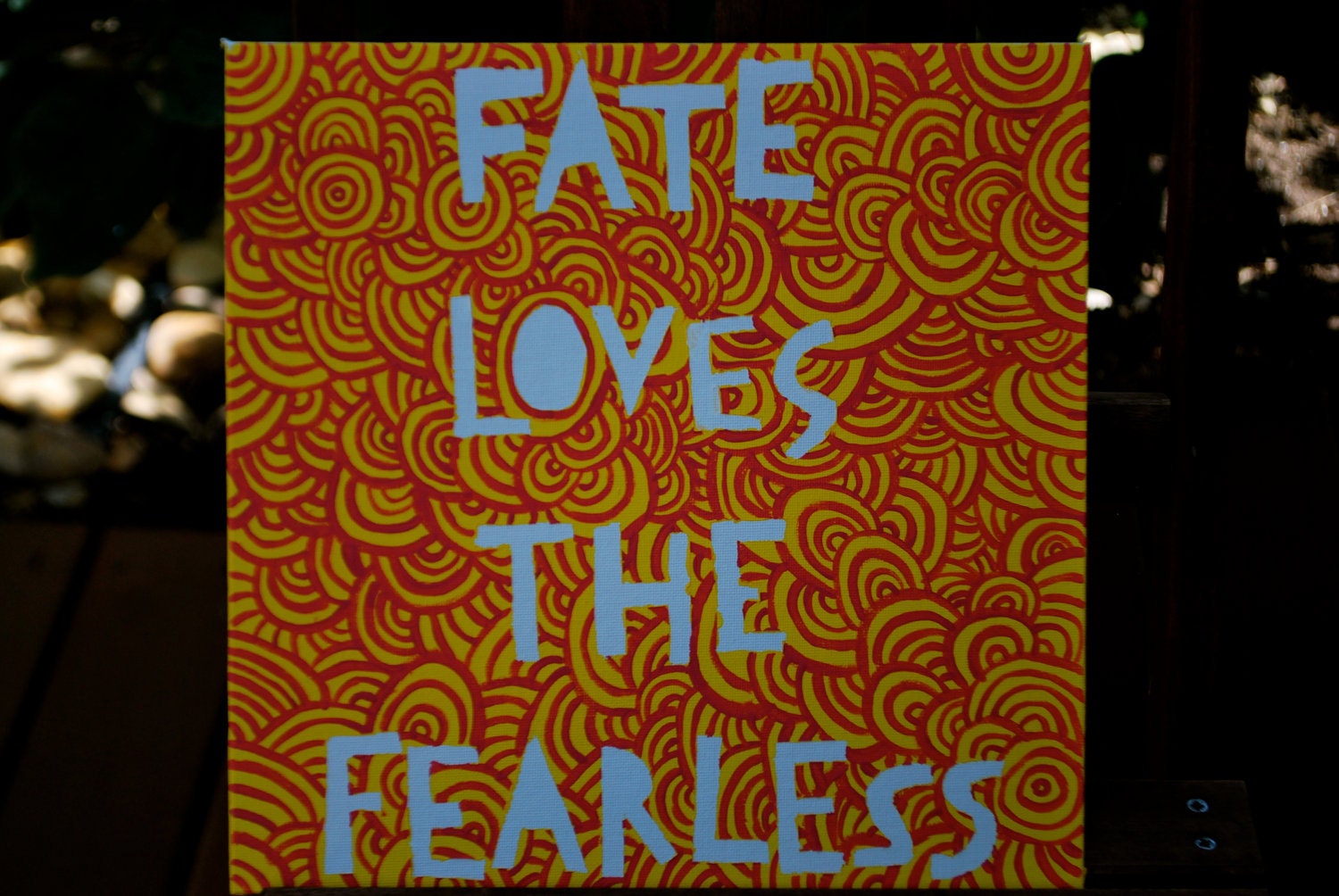 Customizable "Trippy Circle" Quote Paintings