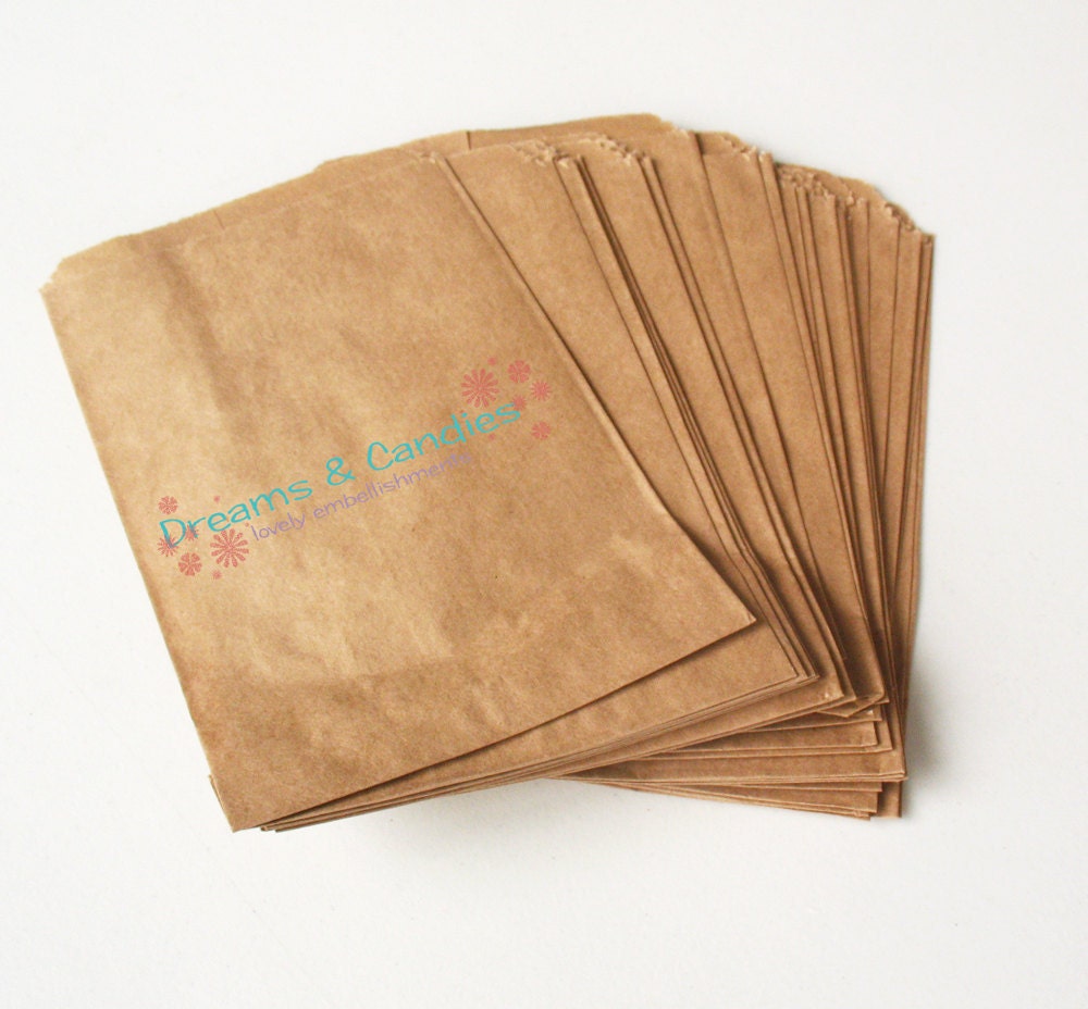 25- 5 x 7" Kraft Paper Bags for decorate, stamp, gift bags, envelopes, party favors, and many more
