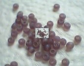 Czech Seed Beads 6/0 Frosted Rainbow Mauve (matt)  Spacer Beads 12 grams loose approx 180