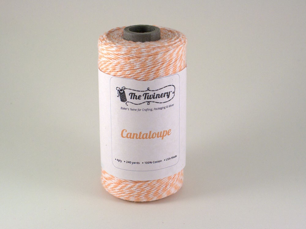 Cantaloupe Orange Bakers Twine 240 Yards Full Spool The Twinery