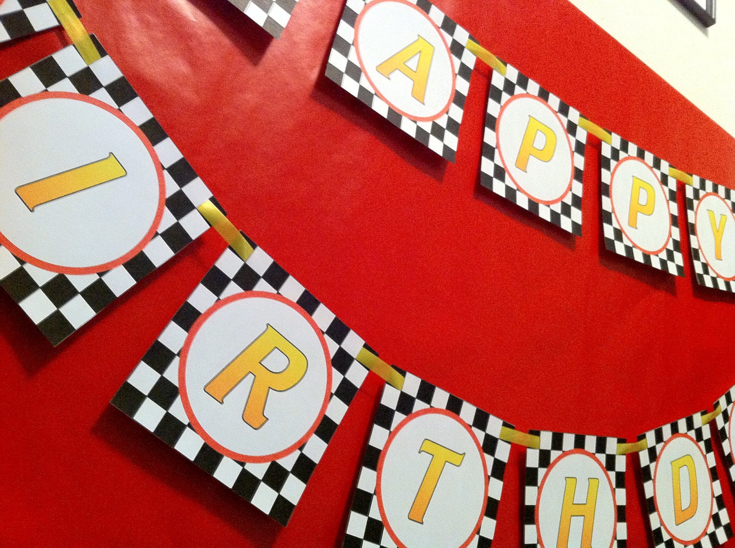 CARS 2 Inspired DIY Printable Birthday Banner
