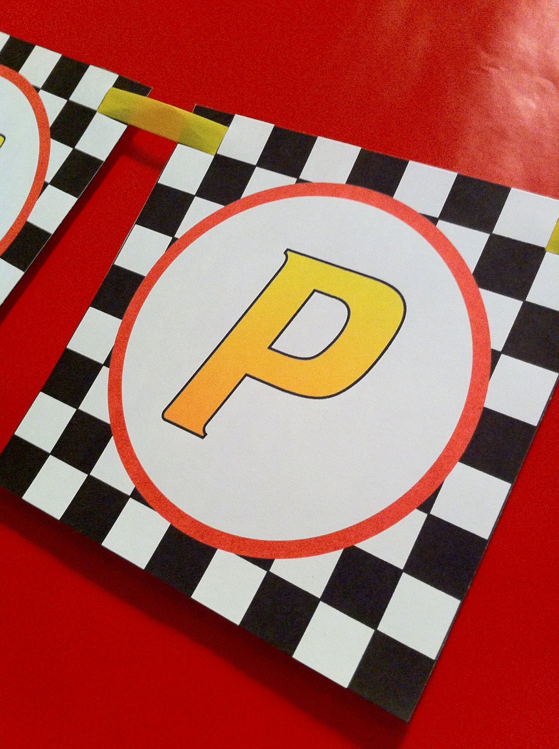 CARS 2 Inspired DIY Printable Birthday Banner