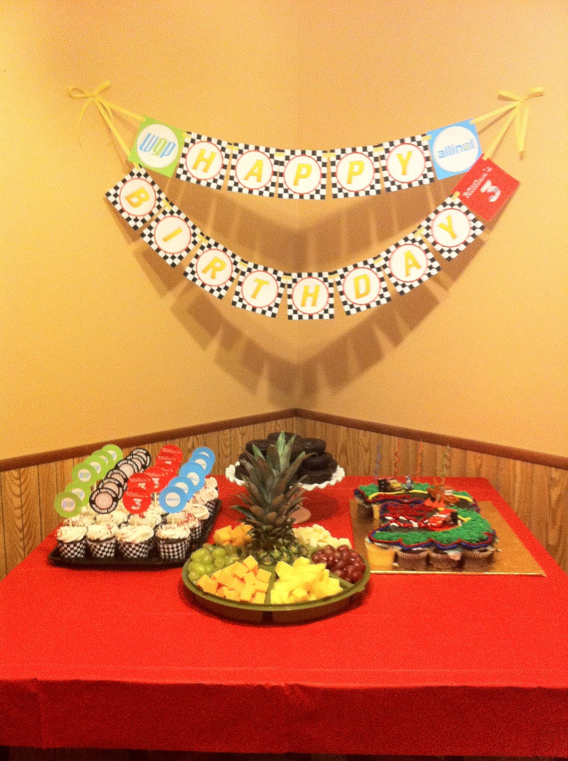 CARS 2 Inspired DIY Printable Birthday Banner