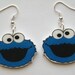 New Sesame Street Cookie Monster  Novelty Earings