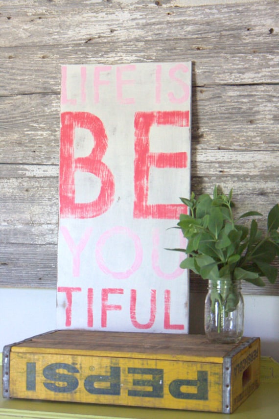 Beautiful - Hand Painted Sign