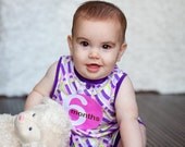 Monthly Onesie Stickers for Baby Girls...Modern Pink Circles...Favorite Baby Shower Gift...Custom Colors Available