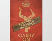 Keep Calm Carry On BDSM Poster