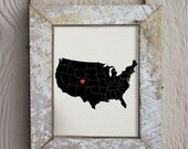 I Heart Colorado, SALE I Heart Denver USA 11 x 14 motivational inspirational digital print design art