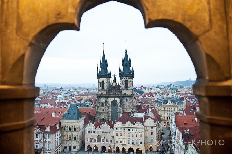 Fine Art Print 12x18 20x30 Photography Old town Square Stare Mesto Prague Czech Republic Travel wall decor