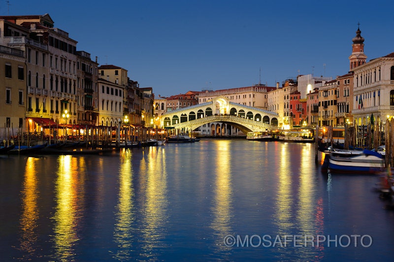 Fine Art Print 12x18 20x30 Photography Venice Rialto Bridge Travel wall decor