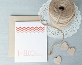 HELLO there card // blank notecard