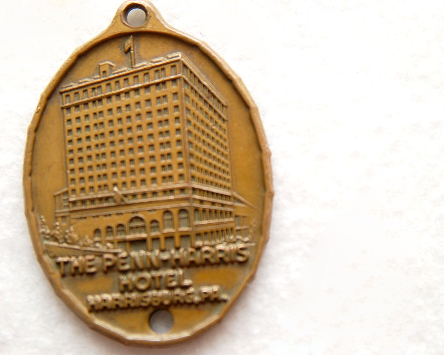 Large Hotel Key Fob Penn Harris Hotel, Harrisburg PA
