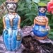 Old Clay Vases, Hand Painted Man and Woman