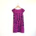 Hand painted silk mini dress. PATCHWORK DOTS in Petal. made to order dress