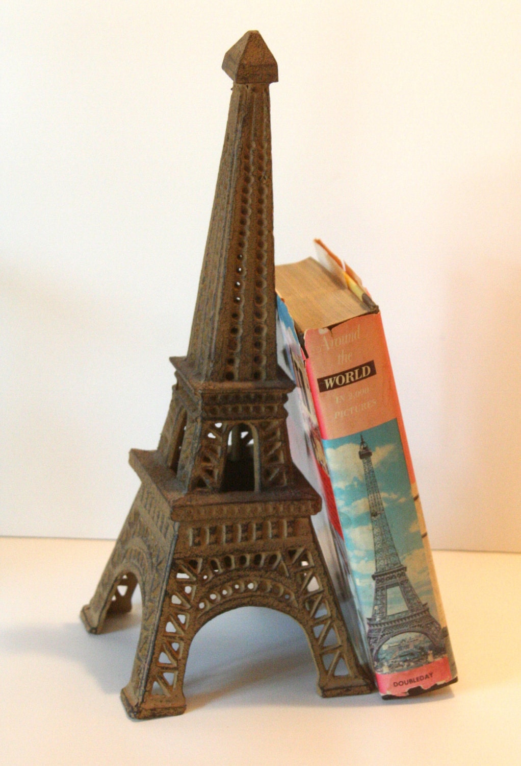 SALE Vintage Book Around the World in 2000 Pictures Doubleday 1956